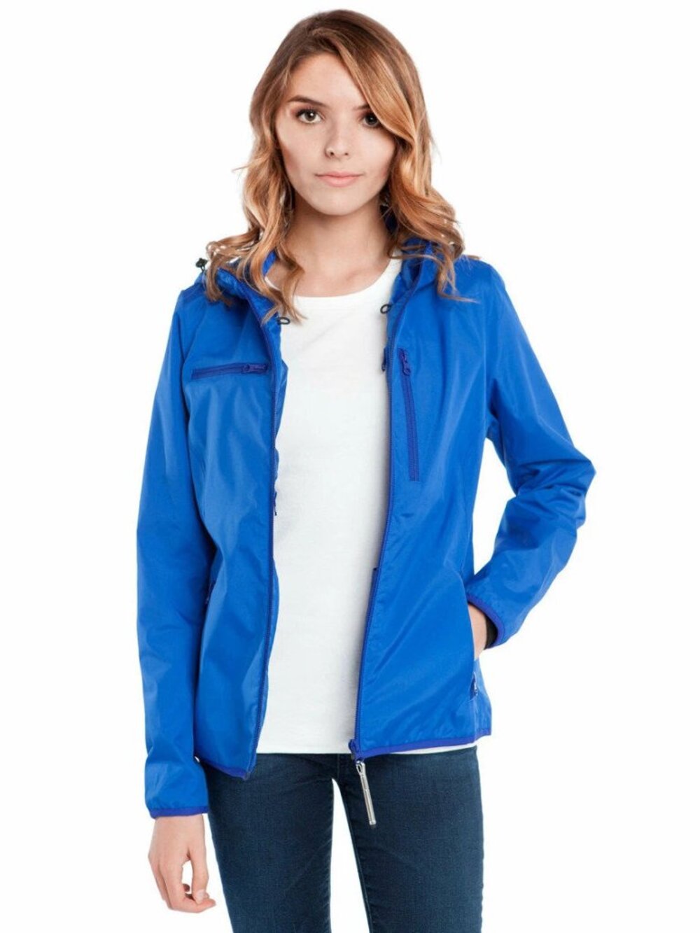 BAUBAX SIZE EXTRA SMALL Women's Blue Windbreaker- BRAND NEW!